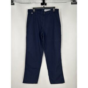 Carhartt FR Flame Resistant Carpenter Pants Navy Blue Work 73478-20 Size 32x32